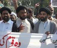 علامہ غلام رضا نقوی کی رہائی اور شاکر رضوی کے قاتلوں کی گرفتاری کیلئے لاہور ہائیکورٹ میں مظاہرہ